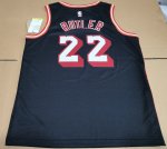 Maillot de Basket #22 Butler Miami Heat Vintage Noir